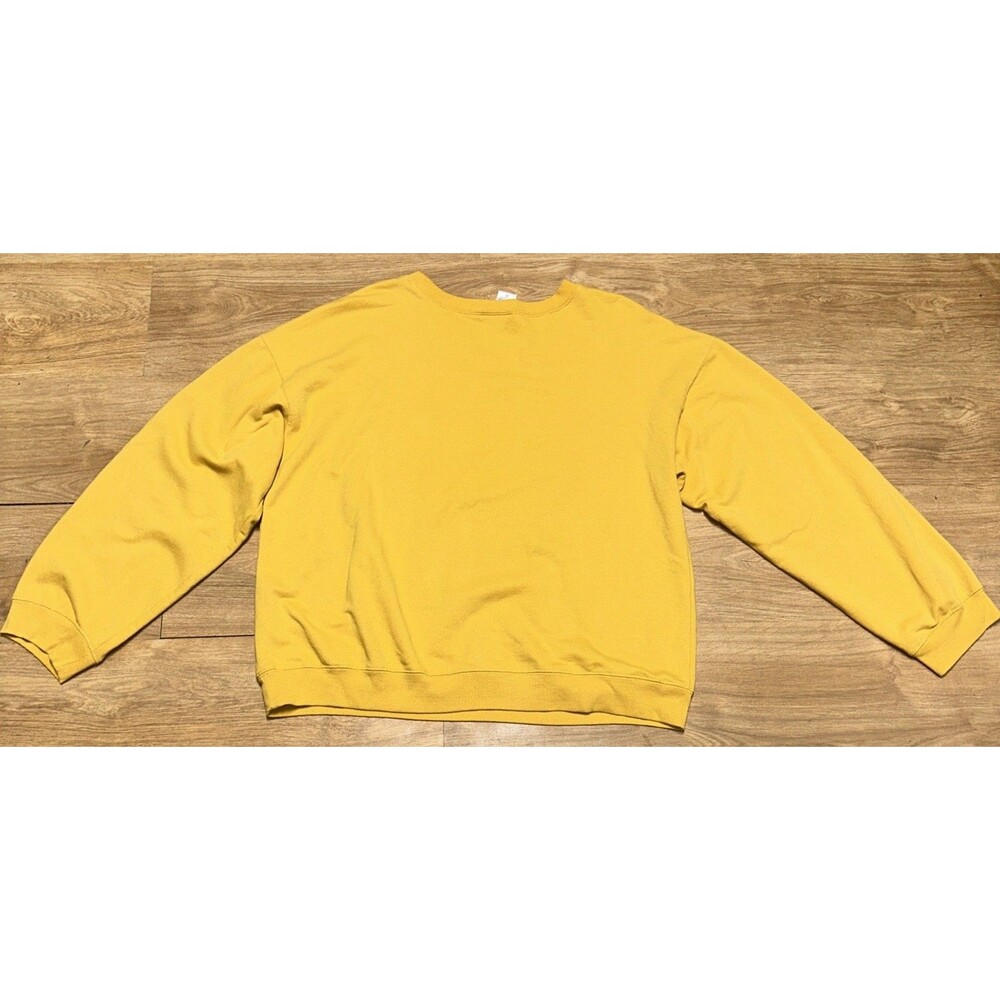Disney Pooh Tigger Piglet Eeyore Sweatshirt Women's XXL Yellow Gold Pullover 90s - Picture 7 of 9